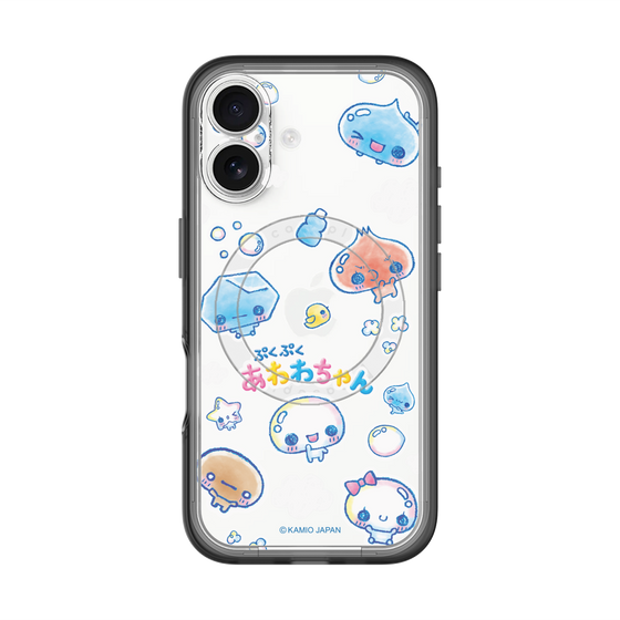 スリムプロテクションプレミアムケース with MagSafe［ ぷくぷくあわわちゃん - ステッカー ］