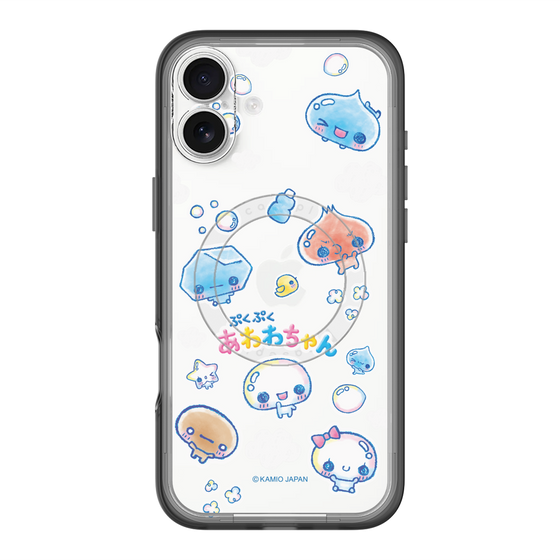 スリムプロテクションプレミアムケース with MagSafe［ ぷくぷくあわわちゃん - ステッカー ］