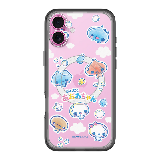 スリムプロテクションプレミアムケース with MagSafe［ ぷくぷくあわわちゃん - ステッカー ］