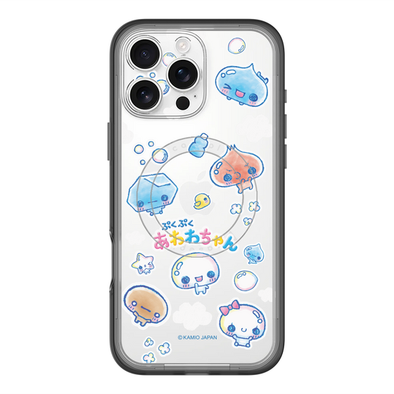 スリムプロテクションプレミアムケース with MagSafe［ ぷくぷくあわわちゃん - ステッカー ］