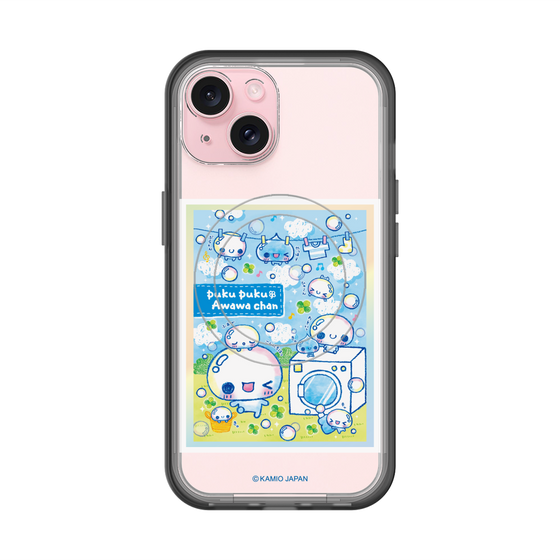 スリムプロテクションプレミアムケース with MagSafe［ ぷくぷくあわわちゃん - ランドリー ］