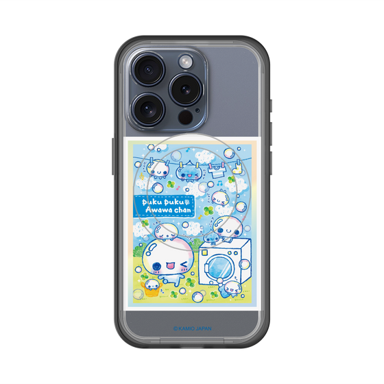 スリムプロテクションプレミアムケース with MagSafe［ ぷくぷくあわわちゃん - ランドリー ］