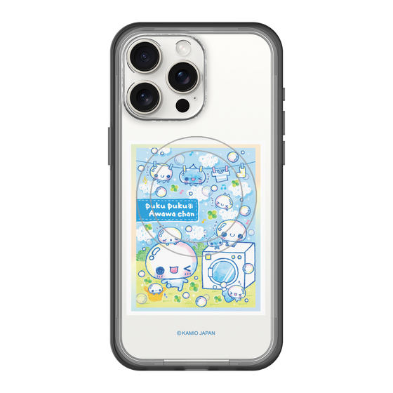 スリムプロテクションプレミアムケース with MagSafe［ ぷくぷくあわわちゃん - ランドリー ］