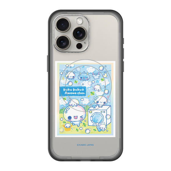 スリムプロテクションプレミアムケース with MagSafe［ ぷくぷくあわわちゃん - ランドリー ］