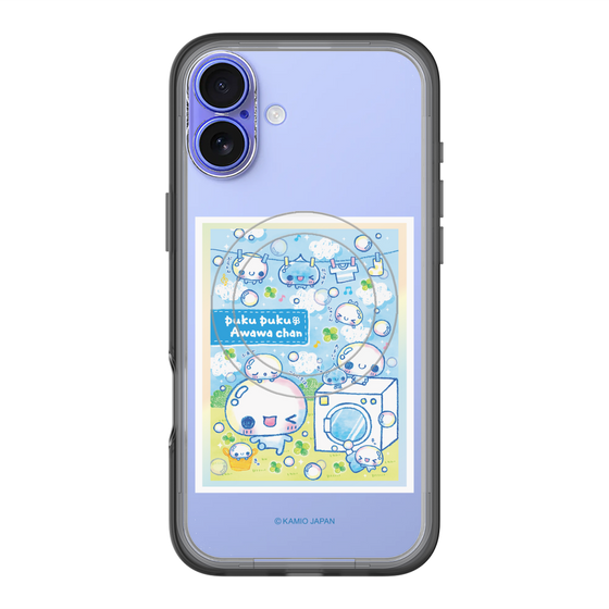 スリムプロテクションプレミアムケース with MagSafe［ ぷくぷくあわわちゃん - ランドリー ］