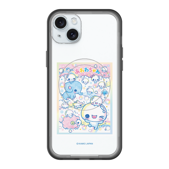 スリムプロテクションプレミアムケース with MagSafe［ ぷくぷくあわわちゃん - お友達 ］