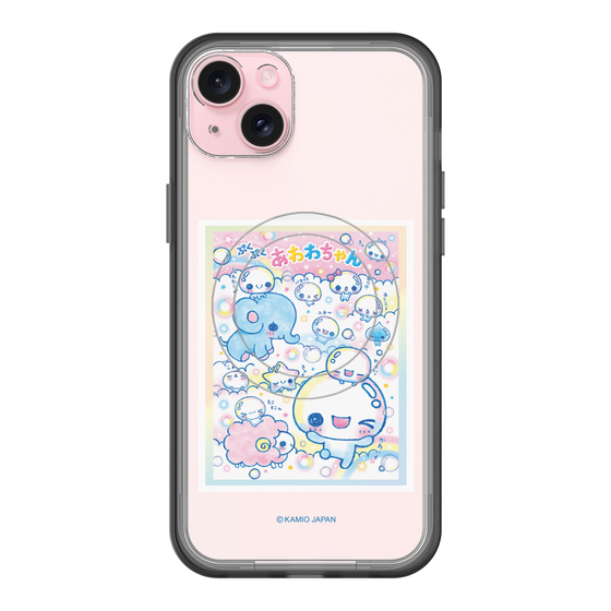 スリムプロテクションプレミアムケース with MagSafe［ ぷくぷくあわわちゃん - お友達 ］