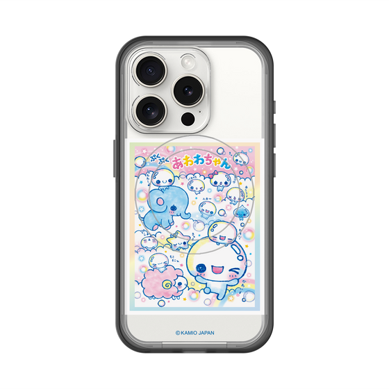 スリムプロテクションプレミアムケース with MagSafe［ ぷくぷくあわわちゃん - お友達 ］