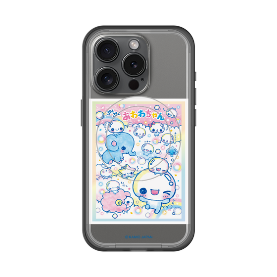 スリムプロテクションプレミアムケース with MagSafe［ ぷくぷくあわわちゃん - お友達 ］