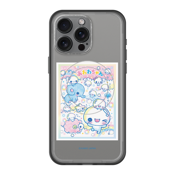 スリムプロテクションプレミアムケース with MagSafe［ ぷくぷくあわわちゃん - お友達 ］