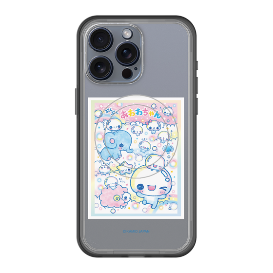 スリムプロテクションプレミアムケース with MagSafe［ ぷくぷくあわわちゃん - お友達 ］