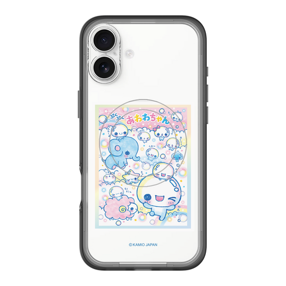 スリムプロテクションプレミアムケース with MagSafe［ ぷくぷくあわわちゃん - お友達 ］