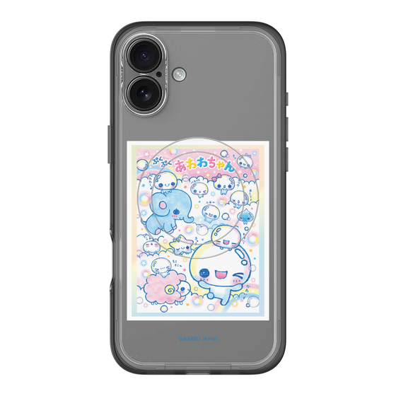 スリムプロテクションプレミアムケース with MagSafe［ ぷくぷくあわわちゃん - お友達 ］