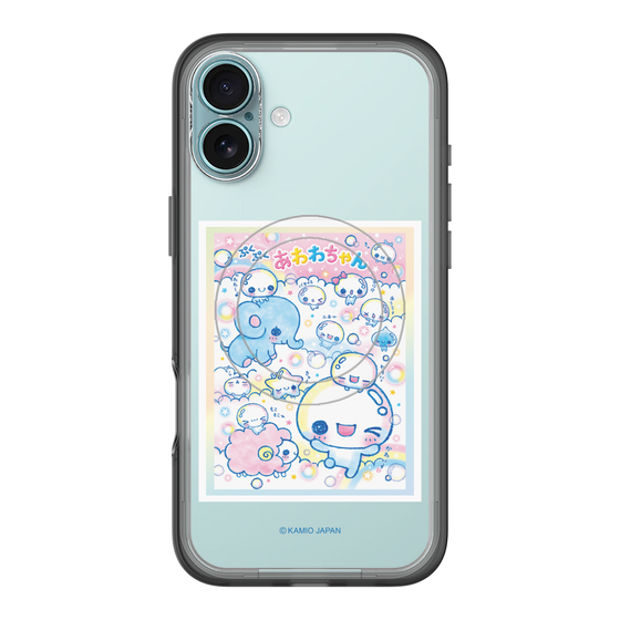 スリムプロテクションプレミアムケース with MagSafe［ ぷくぷくあわわちゃん - お友達 ］
