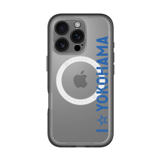 スリムプロテクションプレミアムケース with MagSafe［ 横浜DeNAベイスターズ - I ☆ YOKOHAMA - 縦 ］