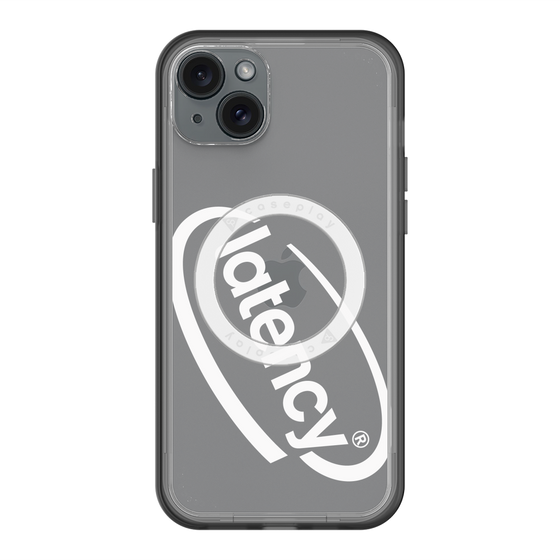 スリムプロテクションプレミアムケース with MagSafe［ LATENCY - Circle logo - Clear ］
