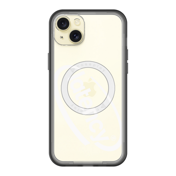 スリムプロテクションプレミアムケース with MagSafe［ LATENCY - Circle logo - Clear ］