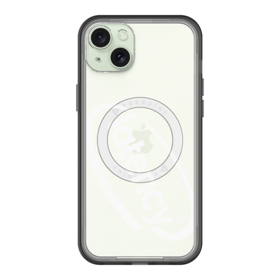 スリムプロテクションプレミアムケース with MagSafe［ LATENCY - Circle logo - Clear ］