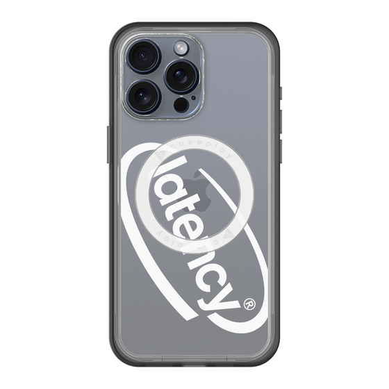 スリムプロテクションプレミアムケース with MagSafe［ LATENCY - Circle logo - Clear ］