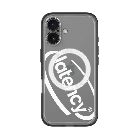スリムプロテクションプレミアムケース with MagSafe［ LATENCY - Circle logo - Clear ］