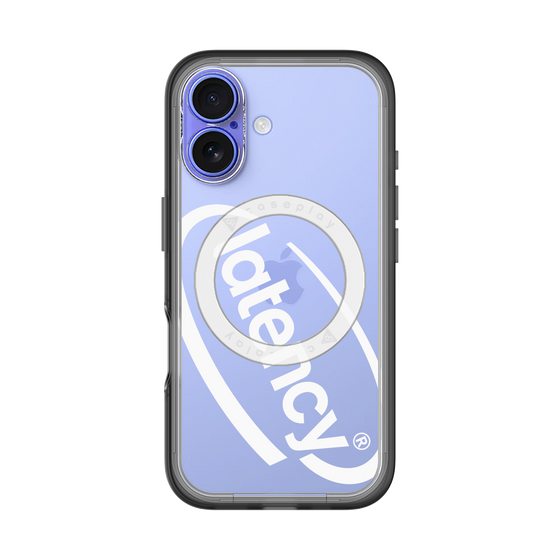 スリムプロテクションプレミアムケース with MagSafe［ LATENCY - Circle logo - Clear ］