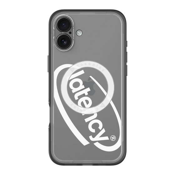 スリムプロテクションプレミアムケース with MagSafe［ LATENCY - Circle logo - Clear ］