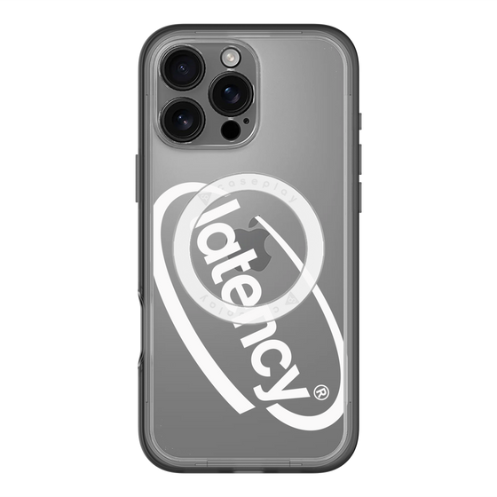 スリムプロテクションプレミアムケース with MagSafe［ LATENCY - Circle logo - Clear ］