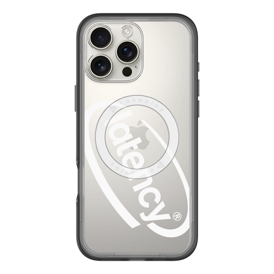 スリムプロテクションプレミアムケース with MagSafe［ LATENCY - Circle logo - Clear ］