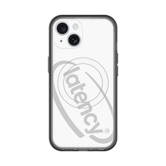 スリムプロテクションプレミアムケース with MagSafe［ LATENCY - Circle logo - White ］
