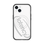 スリムプロテクションプレミアムケース with MagSafe［ LATENCY - Circle logo - White ］