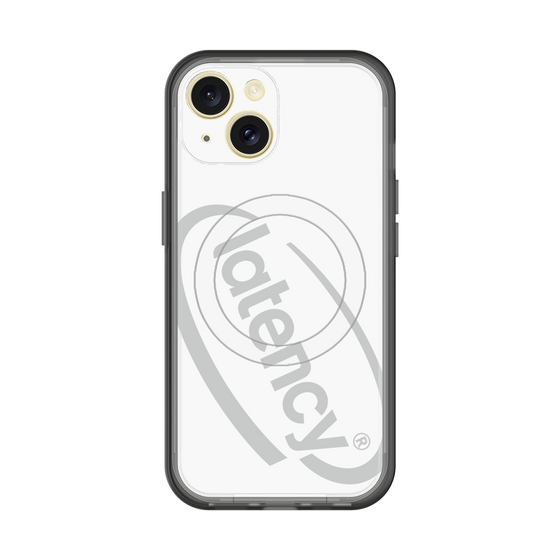 スリムプロテクションプレミアムケース with MagSafe［ LATENCY - Circle logo - White ］