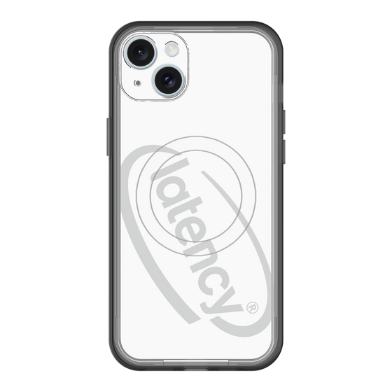 スリムプロテクションプレミアムケース with MagSafe［ LATENCY - Circle logo - White ］