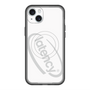 スリムプロテクションプレミアムケース with MagSafe［ LATENCY - Circle logo - White ］