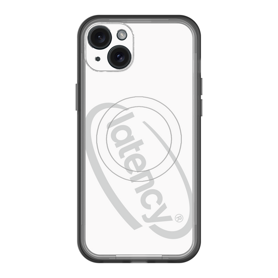 スリムプロテクションプレミアムケース with MagSafe［ LATENCY - Circle logo - White ］