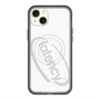 スリムプロテクションプレミアムケース with MagSafe［ LATENCY - Circle logo - White ］
