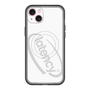 スリムプロテクションプレミアムケース with MagSafe［ LATENCY - Circle logo - White ］
