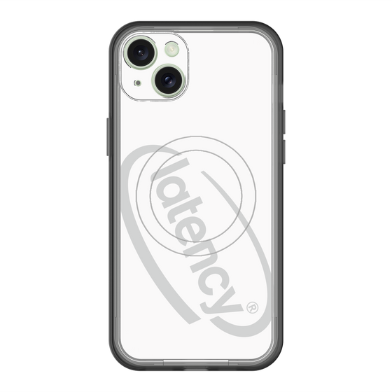 スリムプロテクションプレミアムケース with MagSafe［ LATENCY - Circle logo - White ］