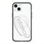 スリムプロテクションプレミアムケース with MagSafe［ LATENCY - Circle logo - White ］