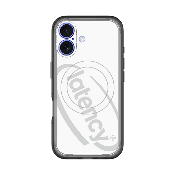 スリムプロテクションプレミアムケース with MagSafe［ LATENCY - Circle logo - White ］