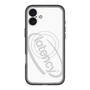 スリムプロテクションプレミアムケース with MagSafe［ LATENCY - Circle logo - White ］