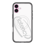 スリムプロテクションプレミアムケース with MagSafe［ LATENCY - Circle logo - White ］
