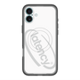 スリムプロテクションプレミアムケース with MagSafe［ LATENCY - Circle logo - White ］
