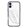 スリムプロテクションプレミアムケース with MagSafe［ LATENCY - Circle logo - White ］
