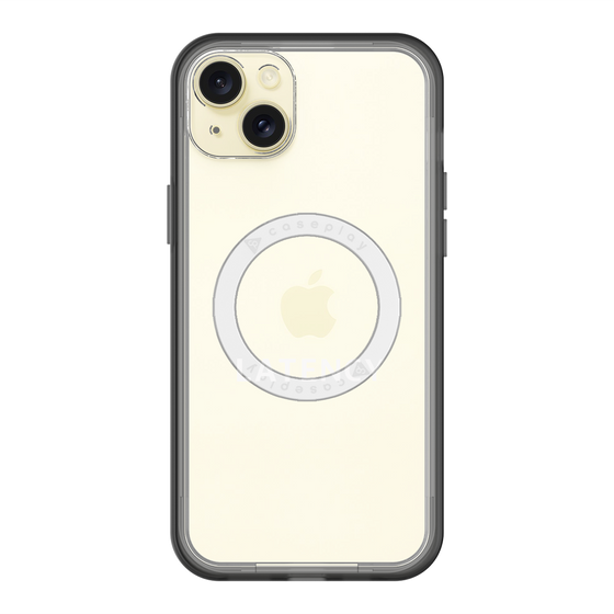 スリムプロテクションプレミアムケース with MagSafe［ LATENCY - Logotype - Clear ］
