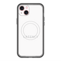 スリムプロテクションプレミアムケース with MagSafe［ LATENCY - Logotype - White ］