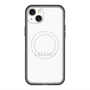 スリムプロテクションプレミアムケース with MagSafe［ LATENCY - Logotype - White ］