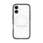 スリムプロテクションプレミアムケース with MagSafe［ LATENCY - Logotype - White ］