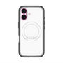 スリムプロテクションプレミアムケース with MagSafe［ LATENCY - Logotype - White ］