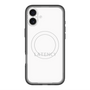 スリムプロテクションプレミアムケース with MagSafe［ LATENCY - Logotype - White ］
