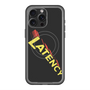 スリムプロテクションプレミアムケース with MagSafe［ LATENCY - Rock logo - Black ］